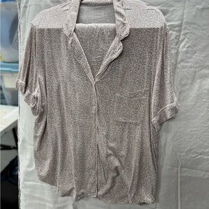 Victoria's Secret Gray Leopard Print Pajama shortie set